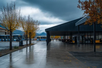 Modern Bus Station in Villa la Angostura