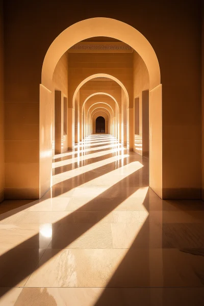 Oman Minaret Archway