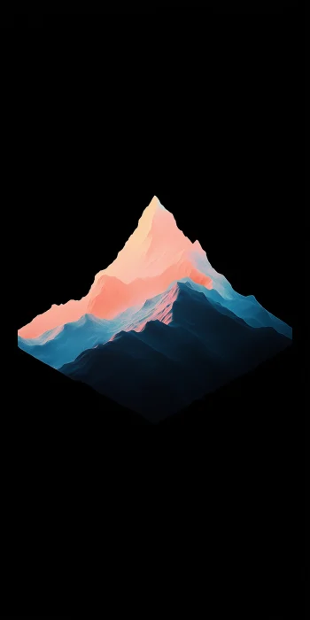 Amoled Mountain Wallpaper