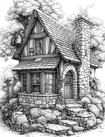 Witchy House Scene