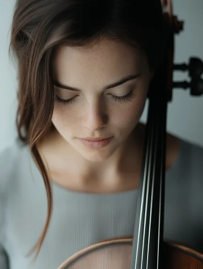 Model with Cello