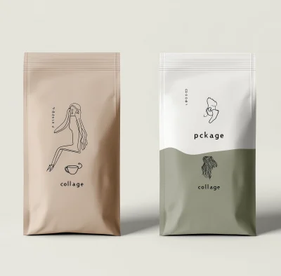 Minimalist Coffee Packaging Design