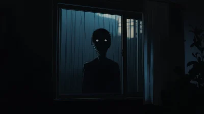 Dark Window View