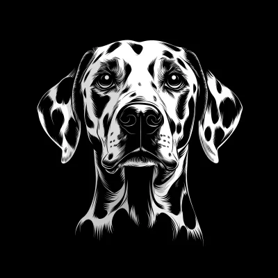 Minimalistic Dalmatian Logo