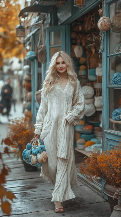 Happy Fashionista in Autumn