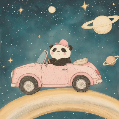 Panda on Saturn’s Rings