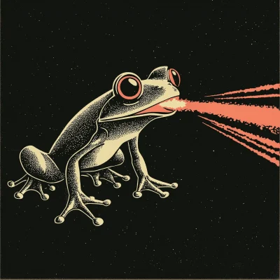 Retro Frog Logo