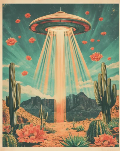 UFO Flower Abduction