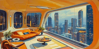 Futuristic Living Quarters Art