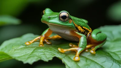 Vibrant Javan Flying Frog