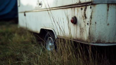 Gritty Caravan Closeup