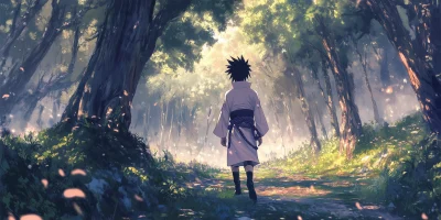 Sasuke in the Forest