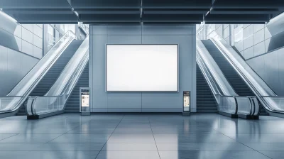 Modern Airport Advertising Display