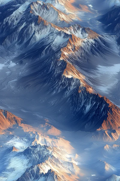 Mountain Range Aerial View