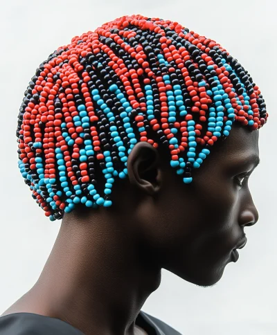 Colorful Beaded Hair