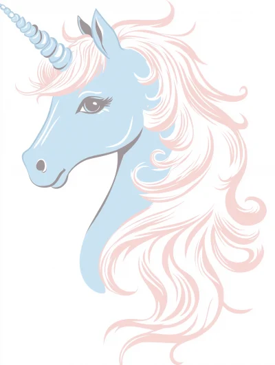 Cute Unicorn Logo