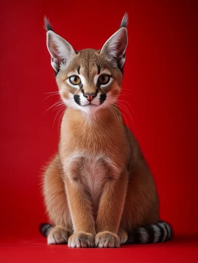 Caracal Cat Portrait