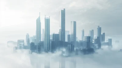 Surreal Futuristic Cityscape