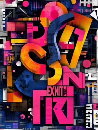 Vibrant Typography Poster