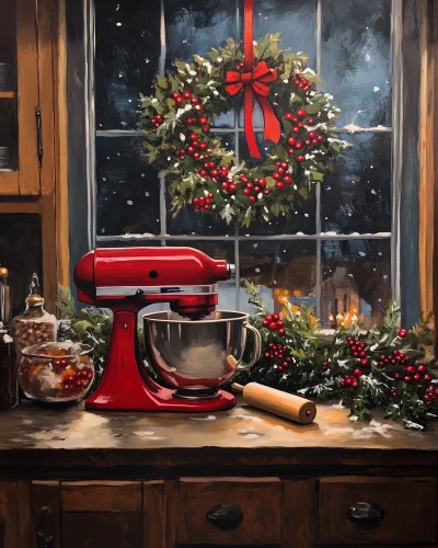 Christmas Baking Scene