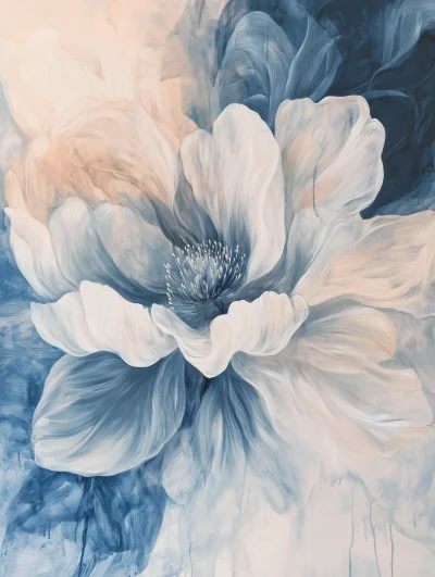 Pastel Flower Painting