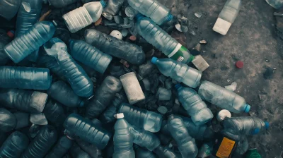 Plastic Waste Aerial View