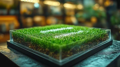 Football Stadium Grass Display