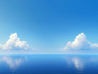 Calm Ocean Under Blue Sky