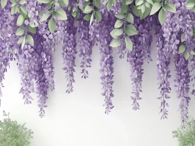 Wisteria Wall Mural