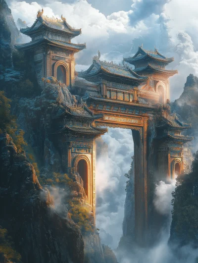 Colossal Tianmen Gate