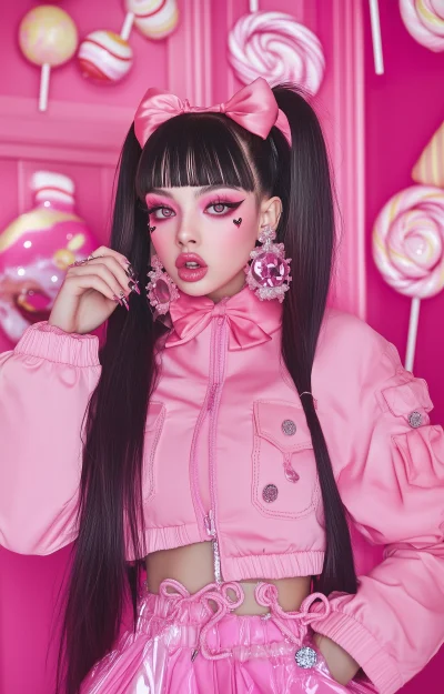 Kawaii Pastel Goth Girl