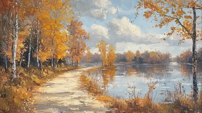 Autumn Landscape in Impressionism