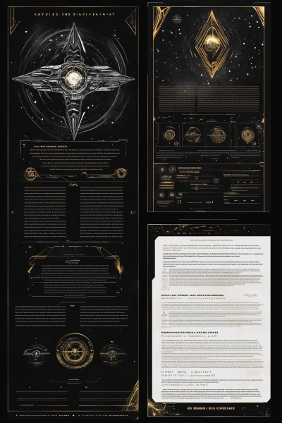 Battle Star Galactica Handbook Layout