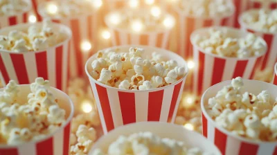 Popcorn Buckets from Above