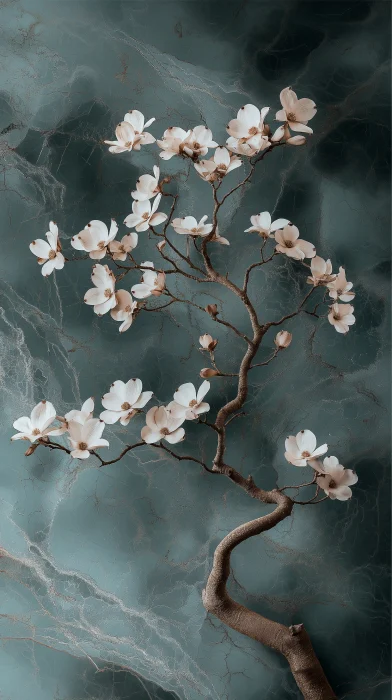 Elegant Royal Dogwood Tree Art