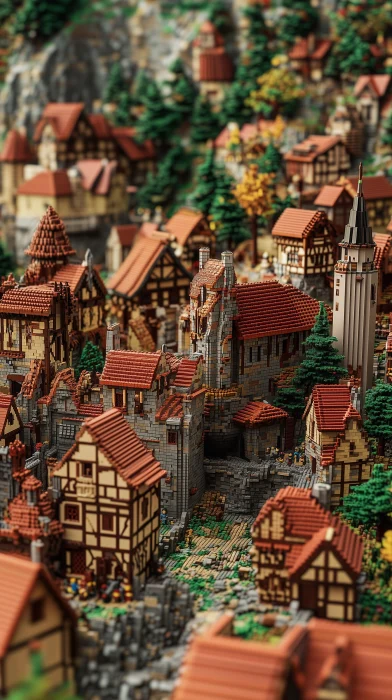 Medieval Lego Village