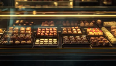 Elegant Chocolates and Pastries