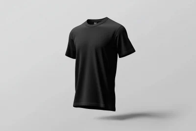 Dark Black T-Shirt Mockup