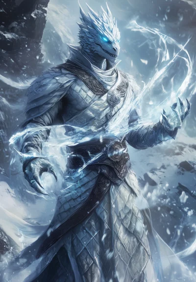 Ice Dragonborn Magician