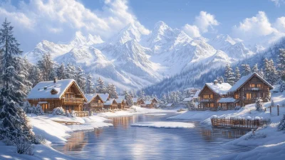 Peaceful Mountain Village