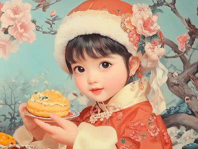 Retro Chinese Doll