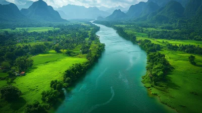 Serene Nam Song River