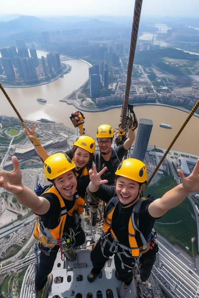 Celebration at Chongqing Jiefang Tower