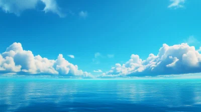 Serene Blue Sea