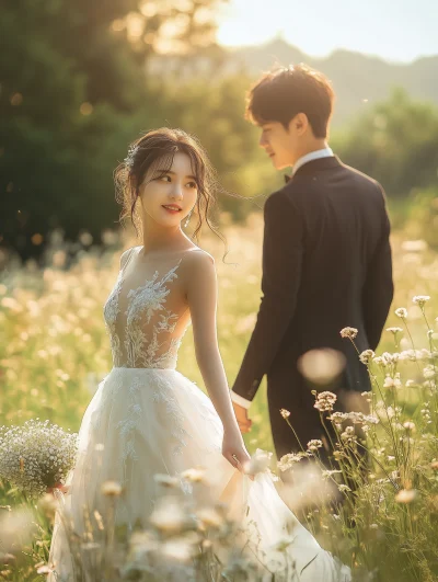 Young Couple Wedding