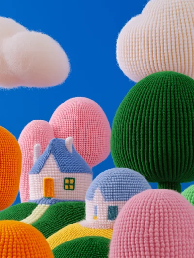 Whimsical Cloud Village