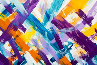 Vibrant Abstract Strokes