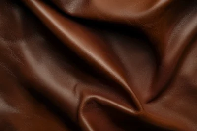 Brown Leather Folds