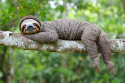 Sloth in a Forest