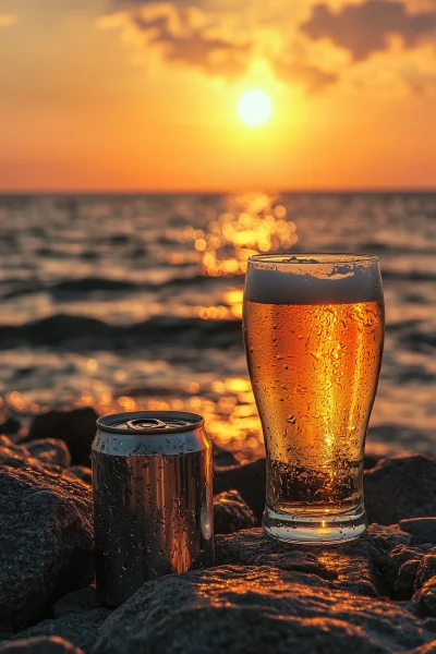 Beer at Sunset